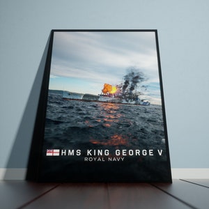 HMS King George V Artwork Poster