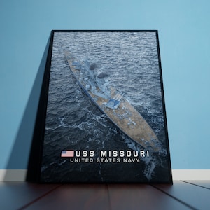 USS Missouri Artwork Poster