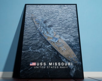 Poster dell'opera d'arte USS Missouri