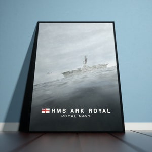 Cartel de obras reales del HMS Ark