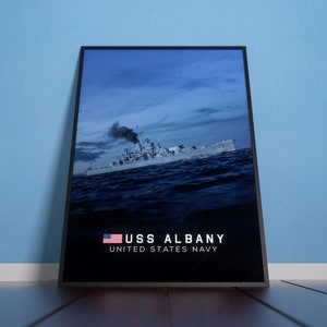 USS Albany Artwork Poster
