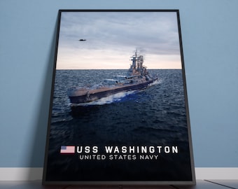 USS Washington Artwork Poster