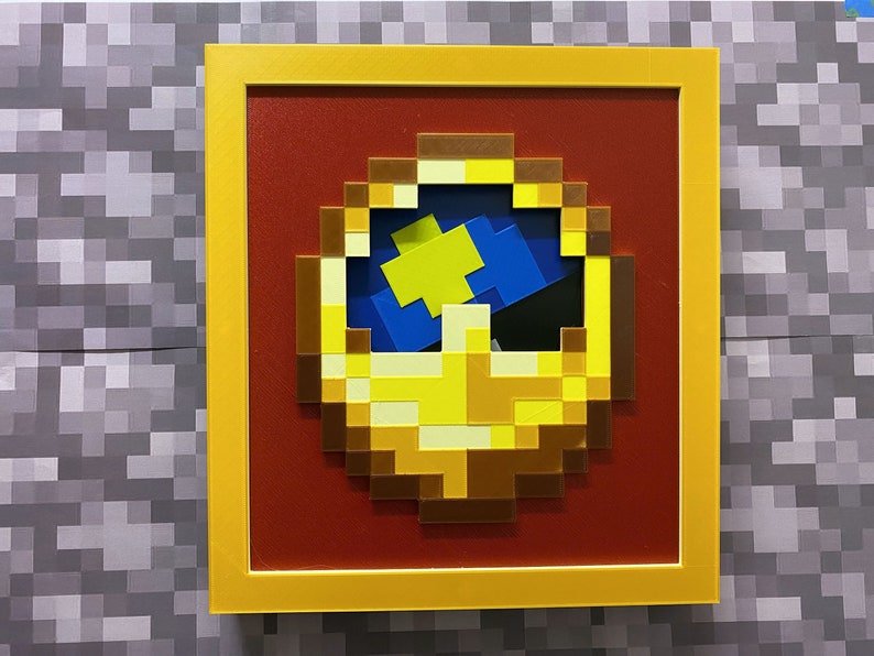 Working Minecraft Wall Clock in Item Frame - Tell Real-world Time in ...