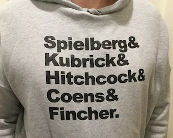 Unisex Top 5 Sweatshirt- Directors: Spielberg, Kubrick, Hitchcock, Coens, Fincher- coen brothers, steven david alfred, list, movies, hoodie