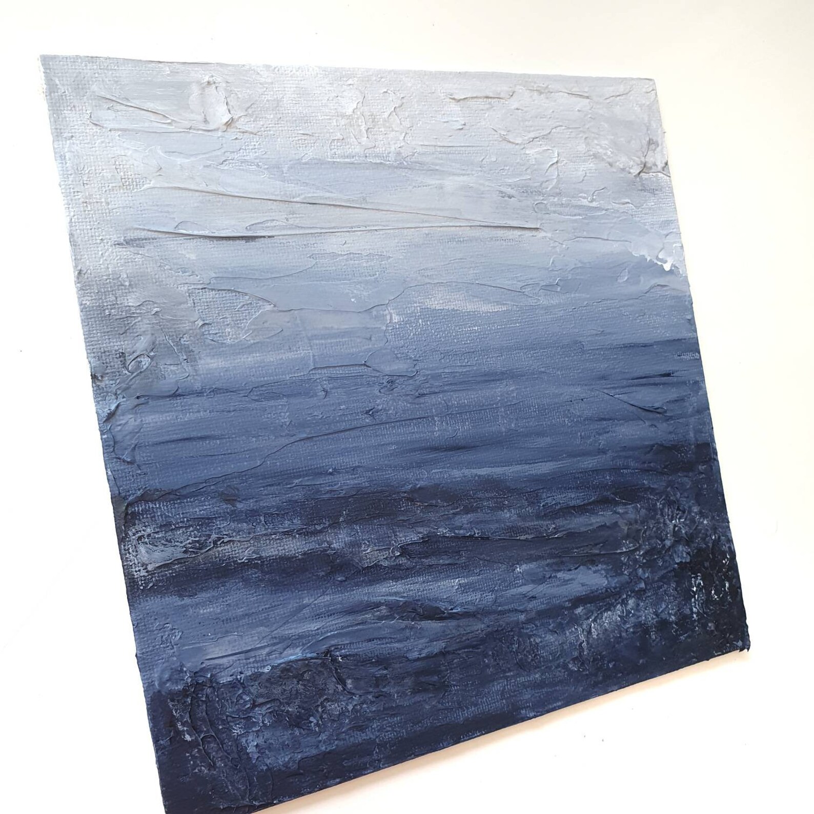 Abstract textured ocean painting Etsy