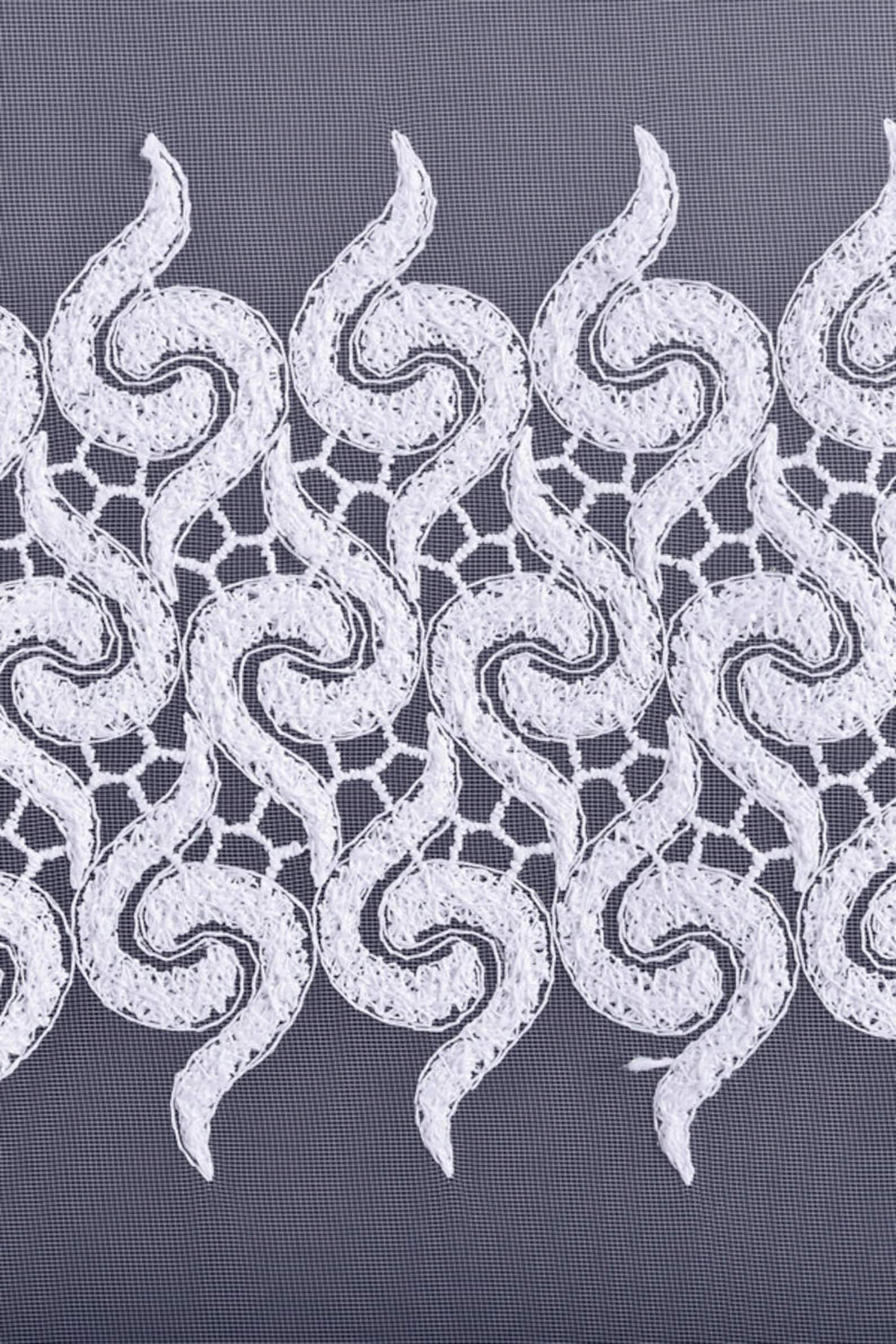 Net curtain fabric Pattern Window fabric Lace Curtains | Etsy