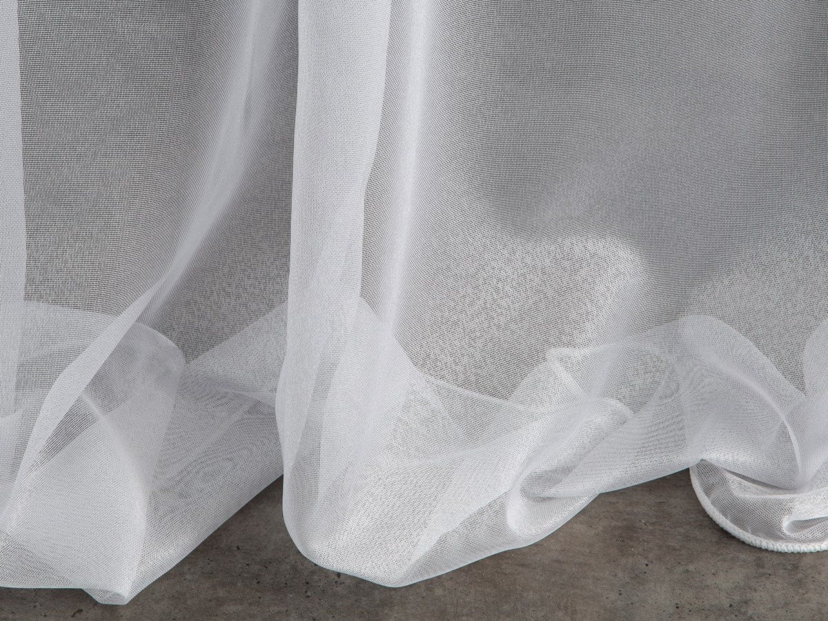 Glatte weiße schiere voile Mesh-Fabric Doppelte Breite 300 | Etsy