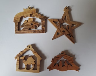 Set of 4 Ornaments - Group E