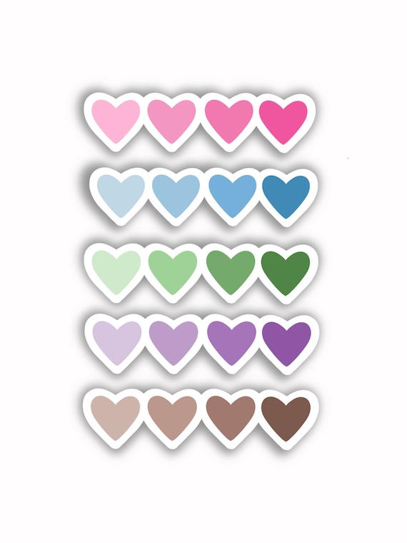 Pink Heart Stickers