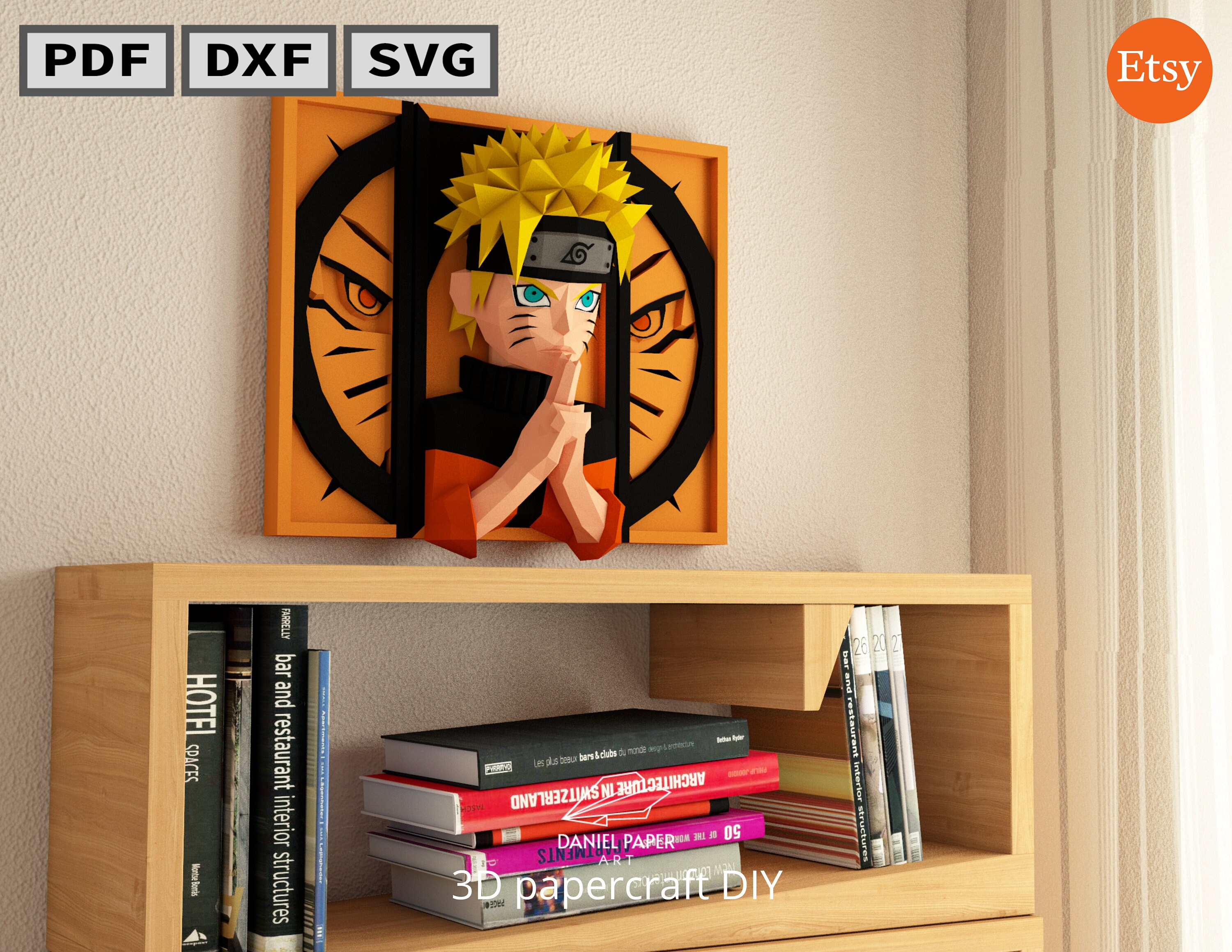 Daniel Art 36 Naruto,anime PDF Template, DIY 3d Model
