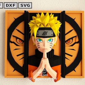 Daniel art 36 NARUTO, modello PDF anime, modello 3d fai da te, fanart, scultura di carta, low poly, pepakura, artigianato, manualità, arte di carta dxf2025