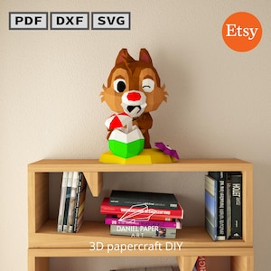 Daniel Art 48, Chipanime PDF-Vorlage, DIY 3D-Modell, FanArt, Papierskulptur, Low Poly, Pepakura, Handwerk, Manualidad, Arte de Papel