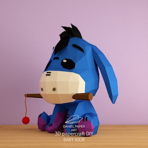 Daniel art 5, igor fai da te modello 3D, FanArt, scultura di carta, Low Poly, Pepakura, artigianato, manualità, arte della carta