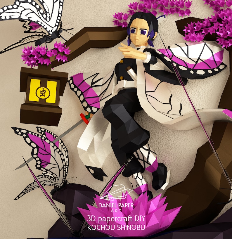Daniel Art 29 Anime Girl. PDF Template, DIY 3d Model, Fanart, Paper ...