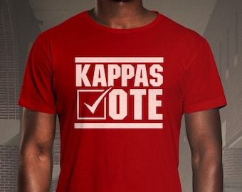 Votação grega, camiseta Kappas Vote, camisa Kappa Alpha Psi, camisa Vote, Kappa Alpha Psi, camisa Kappa, camisa da fraternidade