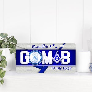 MASON GOMAB aluminum license plate