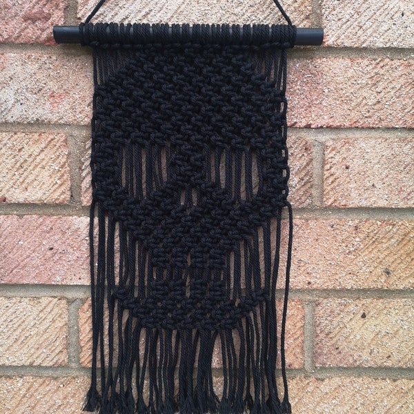 Skull Macrame Wall Hanging