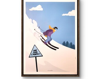 Straight up the slope!