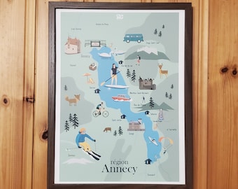 Annecy region map