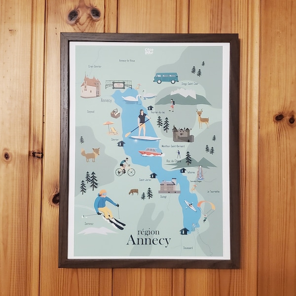 Carte région Annecy