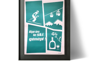 After skiing, génépi!