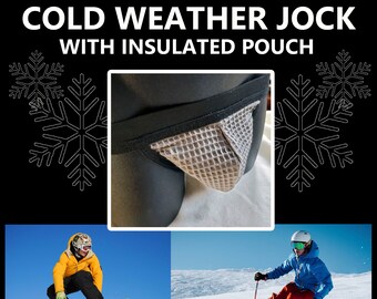 Cold Weather Insulated Thermal Jock for Skiers, Snowboarders, Winter workers, Nordic Skiing, Sports Padded Underwear Jockstrap