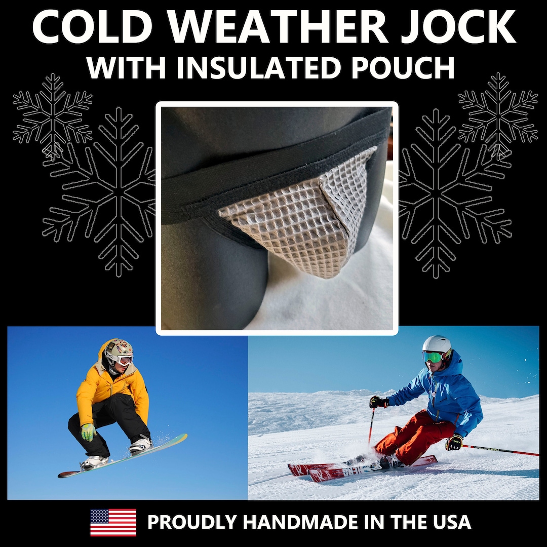 Cold Weather Insulated Thermal Jock for Skiers, Snowboarders, Winter Workers, Nordic Skiing