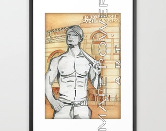 Nude Baseball Player | Etsy