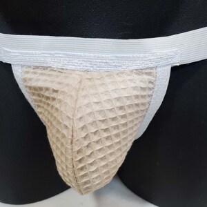 Slim and Trim Jock, Soft Jockstrap Narrow Waistband and Pouch Design, Comfortable Fabric, Athletic Supporter, 1&quot; waistband, 3/4&quot; leg straps