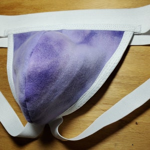 Purple Tie Dye Jock, Super Soft, Vintage Style Jockstrap, Athletic Supporter, Retro Design, Cool Fabric, Jock Gift, Cozy, Comfortable