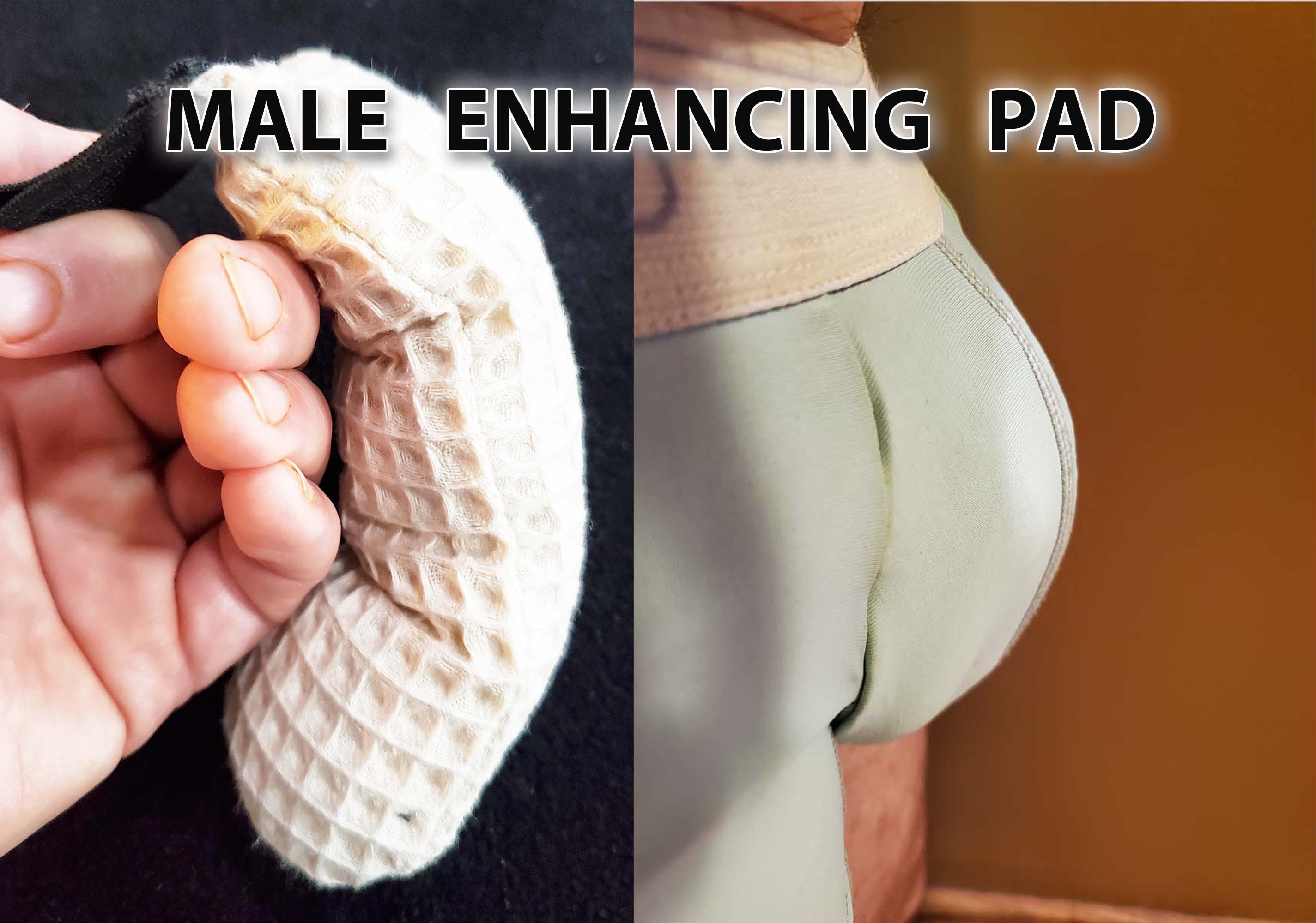 Male Enhancement Form, Testicular Cancer Survivor Pad, Additional Endowment  Pad, Men's Bulge Increase, Padded Size Enhancer 
