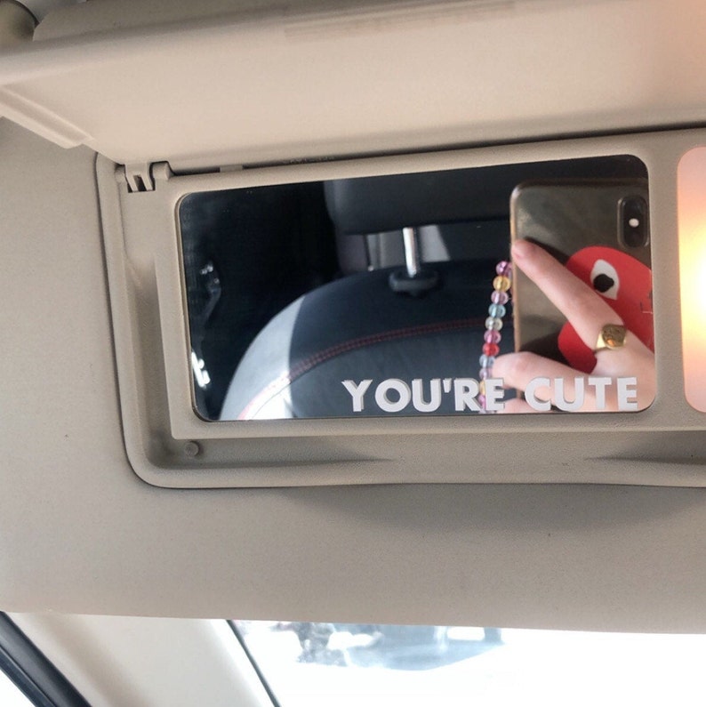 Car Mirror Decal Etsy