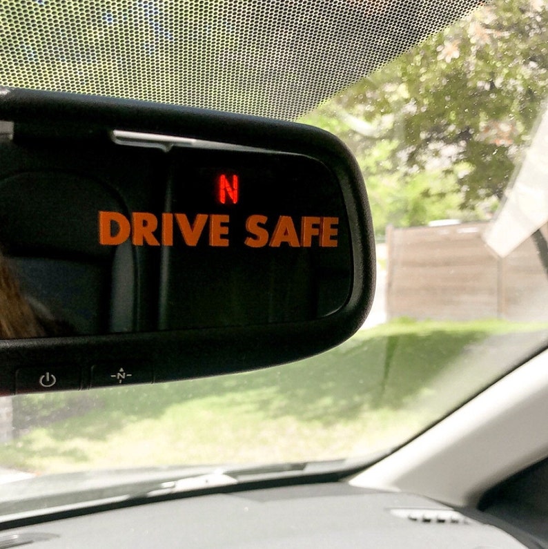 Car Mirror Decal Etsy