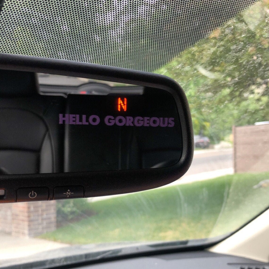 Car Mirror Decal Etsy