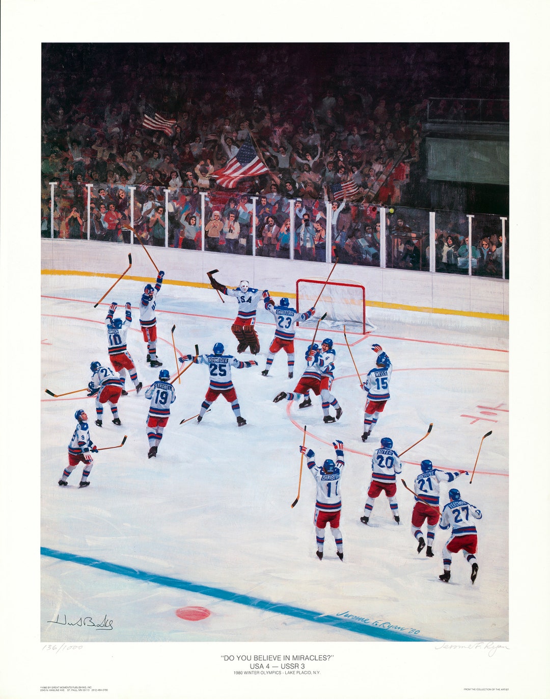 Signed by Herb Brooks Do You Believe in Miracles Etsy