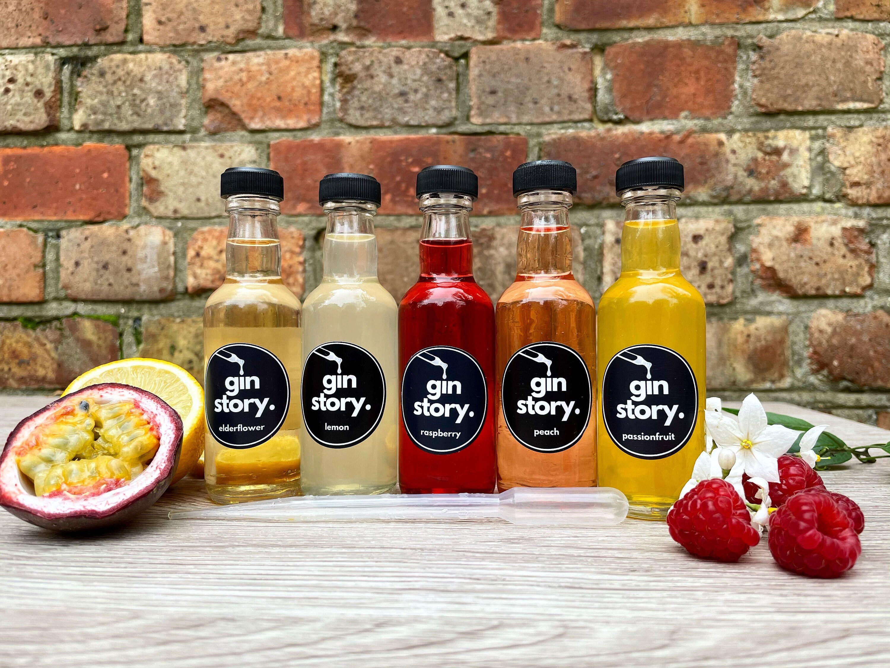 Gin Story Fruity Syrup Set Gin Flavourings Cocktail Set Etsy