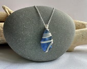 Sea Glass Necklace | Sterling Silver | North Devon | Unique Jewellery | Beach Glass | Gift For Her |