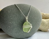 Sea Glass Necklace | Sterling Silver | North Devon | Unique Jewellery | Beach Glass | Gift For Her |