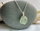 Sea Glass Necklace | Sterling Silver | North Devon | Unique Jewellery | Beach Glass | Gift For Her |