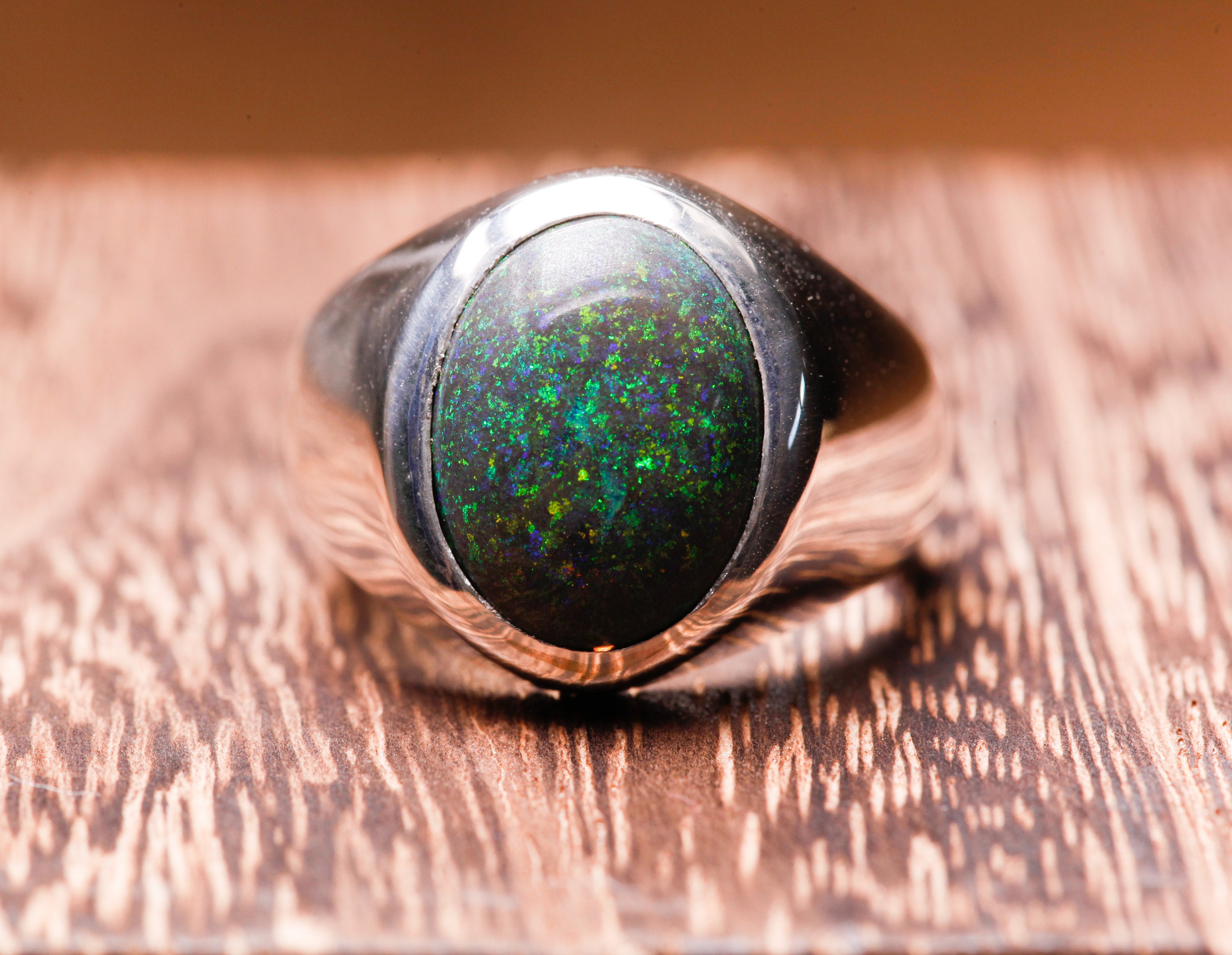 Sunni Opal Signet Ring