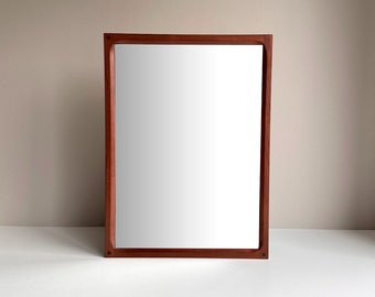 Vintage mirror. Aksel Kjersgaaru. Odder. Model 164K. Denmark . 60s. Teak. Mid Century Modern