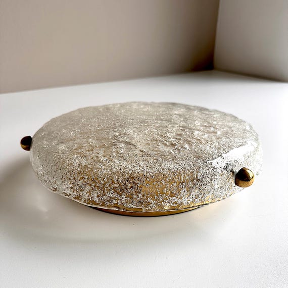 Vintage Ceiling Lamp. Wall Light. Hillebrand. Murano Glass