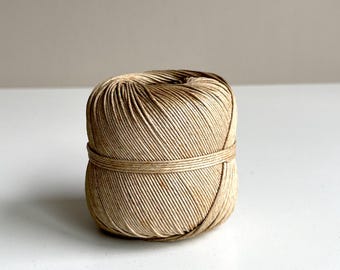 Vintage hemp cord. Hemp yarn. Hemp ribbon. Antique. West Germany. Hemp cord. Hanfwerke Füssen-Immenstadt. Without label.