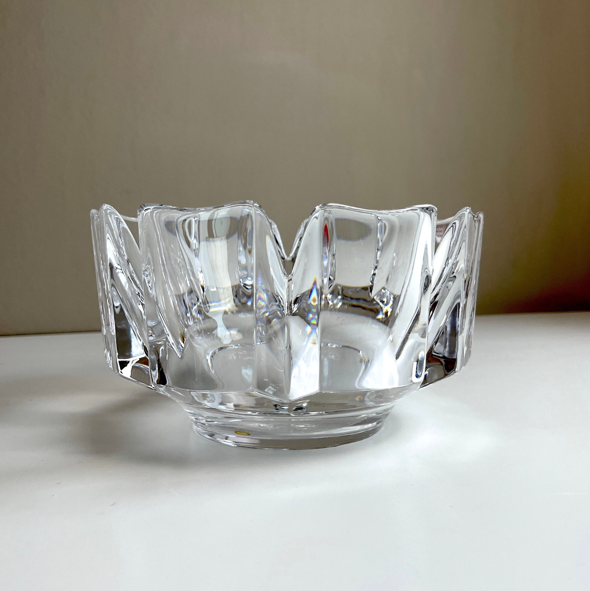 Vintage Glass Bowl . Orrefors . Sweden . Corona . Studio Vintage Glass Bowl . Orrefors . Sweden . Corona . Studio