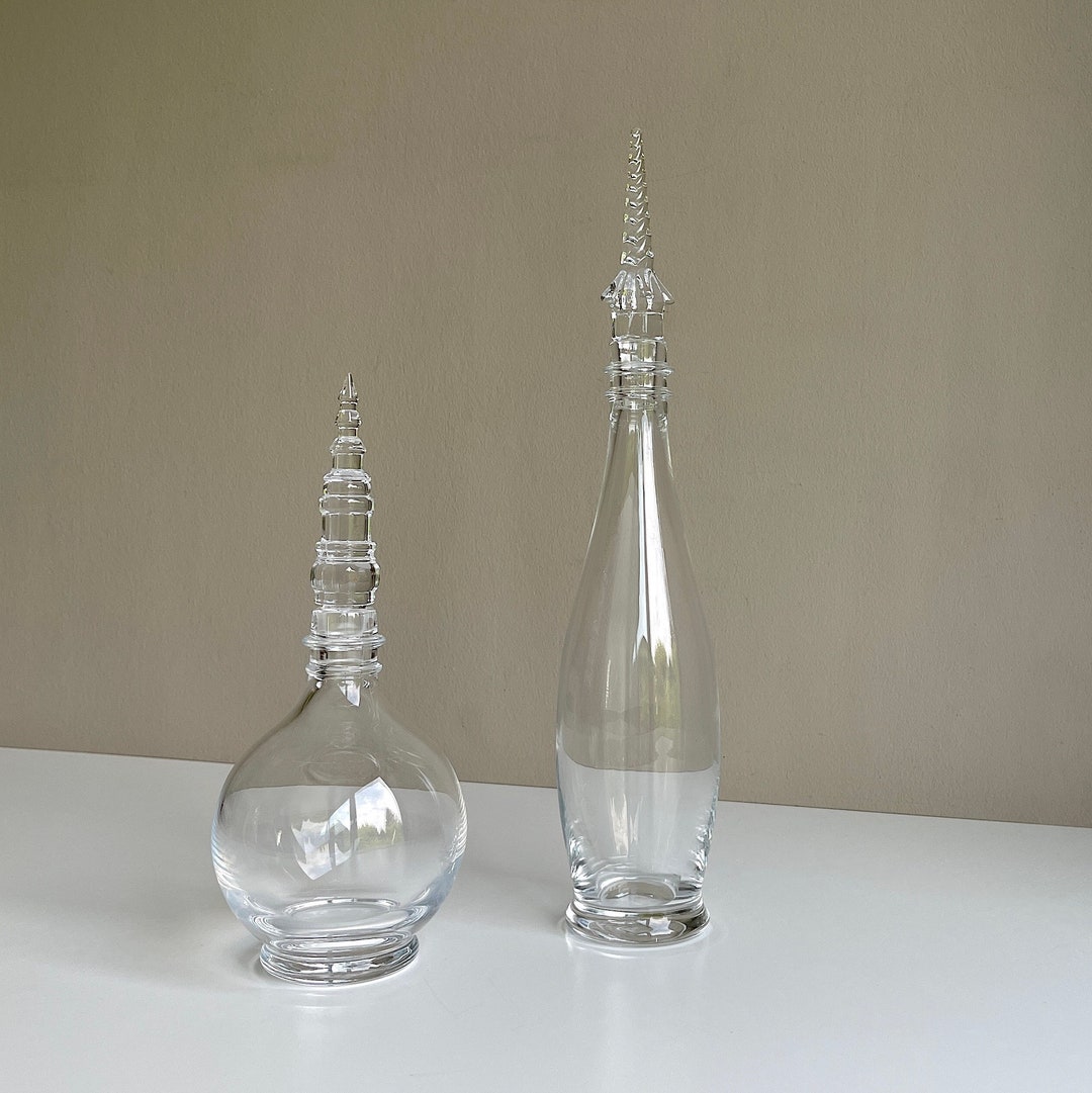 Vintage Carafes. Set . Glass . Collector . Decanter . Plug . Etsy