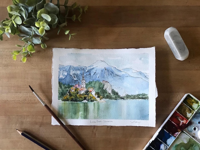 Hand-painted Custom Watercolor Landscapes image 9