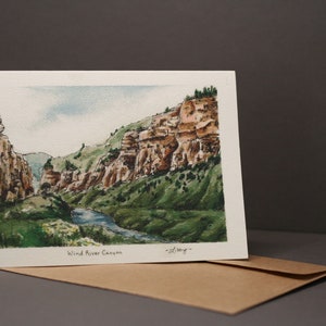 Cartes de voeux de Wind River Canyon