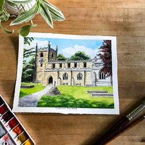 Custom Watercolor House Paintings image 2