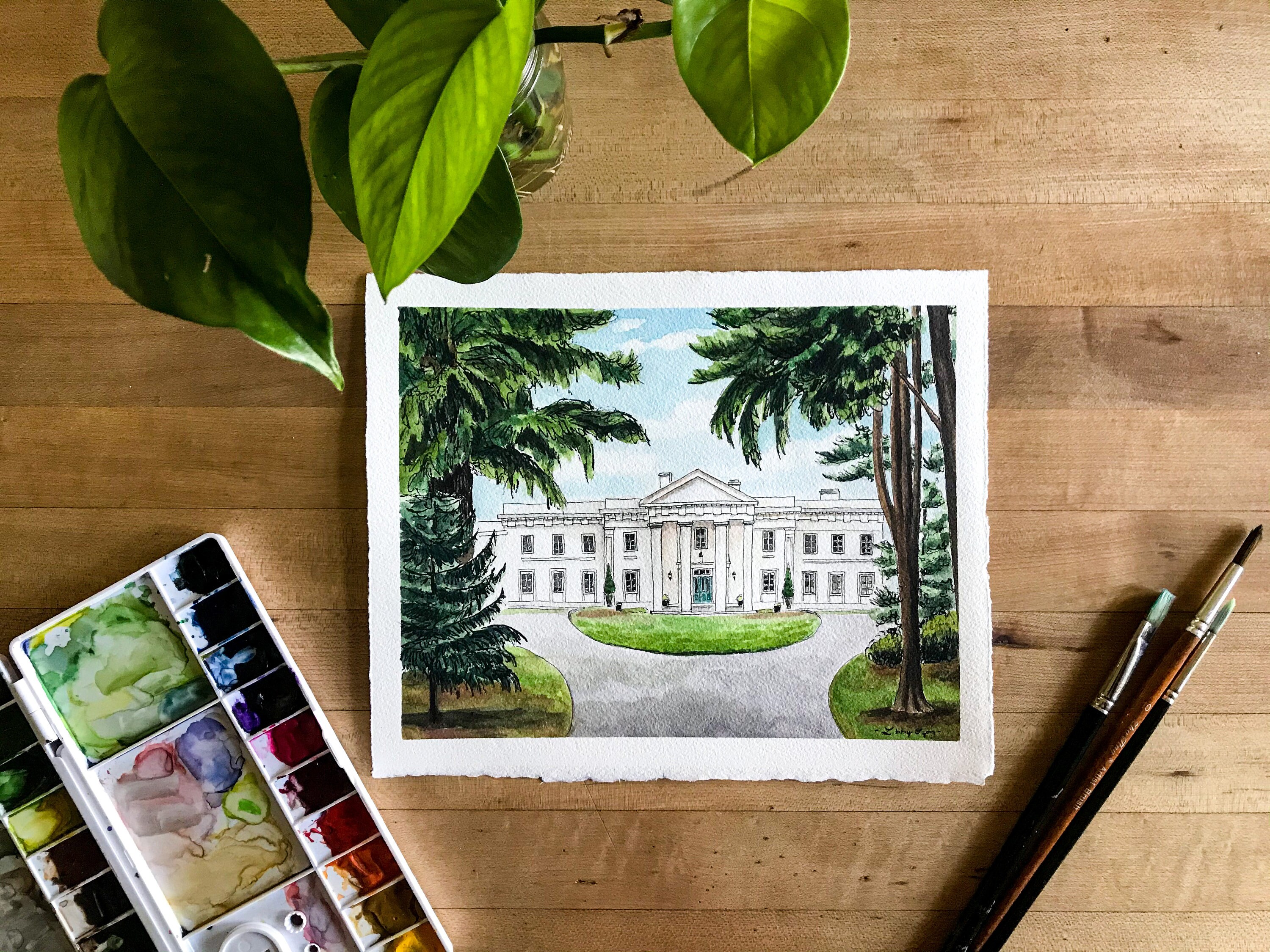 Custom Watercolor House Paintings - Etsy