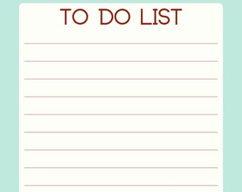 Liste de tâches quotidienne numérique | Organiseur imprimable (téléchargement numérique)